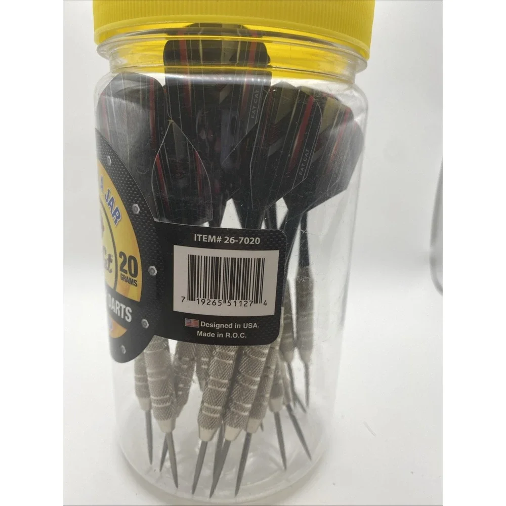 Fat Cat Steel Tipped Darts A Lot Of 18 Red Black Flights 20 Grams